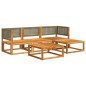 vidaXL 5-tlg. Garten-Sofagarnitur mit Kissen Massivholz Akazie vidaXL 5-tlg. Garten-Sofagarnitur mit Kissen Massivholz Akazie
