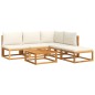 vidaXL 6-tlg. Garten-Sofagarnitur mit Kissen Massivholz Akazie vidaXL 6-tlg. Garten-Sofagarnitur mit Kissen Massivholz Akazie