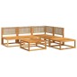 vidaXL 6-tlg. Garten-Sofagarnitur mit Kissen Massivholz Akazie vidaXL 6-tlg. Garten-Sofagarnitur mit Kissen Massivholz Akazie