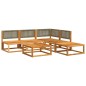 vidaXL 6-tlg. Garten-Sofagarnitur mit Kissen Massivholz Akazie vidaXL 6-tlg. Garten-Sofagarnitur mit Kissen Massivholz Akazie