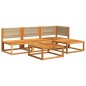 vidaXL 5-tlg. Garten-Sofagarnitur mit Kissen Massivholz Akazie vidaXL 5-tlg. Garten-Sofagarnitur mit Kissen Massivholz Akazie