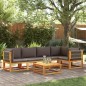 vidaXL 6-tlg. Garten-Sofagarnitur mit Kissen Massivholz Akazie vidaXL 6-tlg. Garten-Sofagarnitur mit Kissen Massivholz Akazie