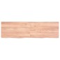 vidaXL Tischplatte Hellbraun 140x40x(2-4)cm Massivholz Eiche Behandelt vidaXL Tischplatte Hellbraun 140x40x(2-4)cm Massivholz Eiche Behandelt
