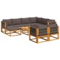 vidaXL 10-tlg. Garten-Sofagarnitur mit Kissen Massivholz Akazie vidaXL 10-tlg. Garten-Sofagarnitur mit Kissen Massivholz Akazie