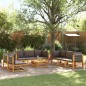 vidaXL 9-tlg. Garten-Sofagarnitur mit Kissen Massivholz Akazie vidaXL 9-tlg. Garten-Sofagarnitur mit Kissen Massivholz Akazie