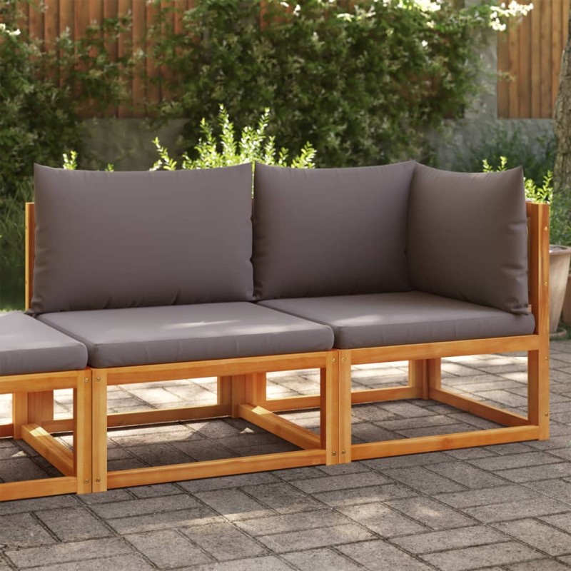 vidaXL Gartensofa mit Kissen 2-Sitzer Massivholz Akazie vidaXL Gartensofa mit Kissen 2-Sitzer Massivholz Akazie
