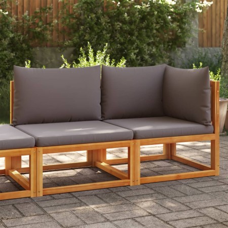 vidaXL Gartensofa mit Kissen 2-Sitzer Massivholz Akazie