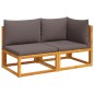 vidaXL Gartensofa mit Kissen 2-Sitzer Massivholz Akazie vidaXL Gartensofa mit Kissen 2-Sitzer Massivholz Akazie