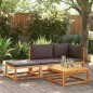 vidaXL Gartensofa mit Kissen 2-Sitzer Massivholz Akazie vidaXL Gartensofa mit Kissen 2-Sitzer Massivholz Akazie