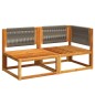 vidaXL Gartensofa mit Kissen 2-Sitzer Massivholz Akazie vidaXL Gartensofa mit Kissen 2-Sitzer Massivholz Akazie