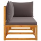 vidaXL Gartensofa mit Kissen 2-Sitzer Massivholz Akazie vidaXL Gartensofa mit Kissen 2-Sitzer Massivholz Akazie