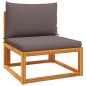 vidaXL 4-tlg. Garten-Sofagarnitur mit Kissen Massivholz Akazie vidaXL 4-tlg. Garten-Sofagarnitur mit Kissen Massivholz Akazie