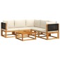 vidaXL 6-tlg. Garten-Sofagarnitur mit Kissen Massivholz Akazie vidaXL 6-tlg. Garten-Sofagarnitur mit Kissen Massivholz Akazie