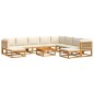 vidaXL 11-tlg. Garten-Sofagarnitur mit Kissen Massivholz Akazie vidaXL 11-tlg. Garten-Sofagarnitur mit Kissen Massivholz Akazie