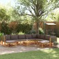 vidaXL 11-tlg. Garten-Sofagarnitur mit Kissen Massivholz Akazie vidaXL 11-tlg. Garten-Sofagarnitur mit Kissen Massivholz Akazie