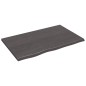 Tischplatte Dunkelgrau 80x50x2 cm Massivholz Eiche Behandelt Tischplatte Dunkelgrau 80x50x2 cm Massivholz Eiche Behandelt