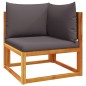 vidaXL 11-tlg. Garten-Sofagarnitur mit Kissen Massivholz Akazie vidaXL 11-tlg. Garten-Sofagarnitur mit Kissen Massivholz Akazie