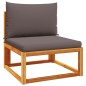 vidaXL 11-tlg. Garten-Sofagarnitur mit Kissen Massivholz Akazie vidaXL 11-tlg. Garten-Sofagarnitur mit Kissen Massivholz Akazie