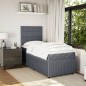 vidaXL Boxspringbett mit Matratze Dunkelgrau 100x200 cm Samt vidaXL Boxspringbett mit Matratze Dunkelgrau 100x200 cm Samt