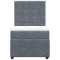 vidaXL Boxspringbett mit Matratze Dunkelgrau 100x200 cm Samt vidaXL Boxspringbett mit Matratze Dunkelgrau 100x200 cm Samt