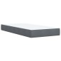 vidaXL Boxspringbett mit Matratze Dunkelgrau 100x200 cm Samt vidaXL Boxspringbett mit Matratze Dunkelgrau 100x200 cm Samt