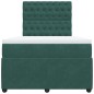 vidaXL Boxspringbett mit Matratze Dunkelgrün 120x200 cm Samt vidaXL Boxspringbett mit Matratze Dunkelgrün 120x200 cm Samt