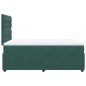 vidaXL Boxspringbett mit Matratze Dunkelgrün 120x200 cm Samt vidaXL Boxspringbett mit Matratze Dunkelgrün 120x200 cm Samt