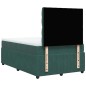 vidaXL Boxspringbett mit Matratze Dunkelgrün 120x200 cm Samt vidaXL Boxspringbett mit Matratze Dunkelgrün 120x200 cm Samt
