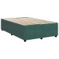vidaXL Boxspringbett mit Matratze Dunkelgrün 120x200 cm Samt vidaXL Boxspringbett mit Matratze Dunkelgrün 120x200 cm Samt