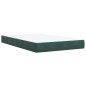 vidaXL Boxspringbett mit Matratze Dunkelgrün 120x200 cm Samt vidaXL Boxspringbett mit Matratze Dunkelgrün 120x200 cm Samt