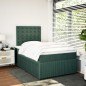 vidaXL Boxspringbett mit Matratze Dunkelgrün 120x200 cm Samt vidaXL Boxspringbett mit Matratze Dunkelgrün 120x200 cm Samt