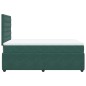 vidaXL Boxspringbett mit Matratze Dunkelgrün 120x200 cm Samt vidaXL Boxspringbett mit Matratze Dunkelgrün 120x200 cm Samt