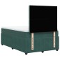 vidaXL Boxspringbett mit Matratze Dunkelgrün 120x200 cm Samt vidaXL Boxspringbett mit Matratze Dunkelgrün 120x200 cm Samt
