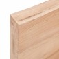 vidaXL Tischplatte Hellbraun 140x40x(2-6)cm Massivholz Eiche Behandelt vidaXL Tischplatte Hellbraun 140x40x(2-6)cm Massivholz Eiche Behandelt