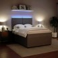 vidaXL Boxspringbett mit Matratze Hellgrau 140x200 cm Samt vidaXL Boxspringbett mit Matratze Hellgrau 140x200 cm Samt