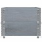 vidaXL Pflanzkasten Grau 100x50 cm Massivholz Kiefer vidaXL Pflanzkasten Grau 100x50 cm Massivholz Kiefer