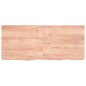 Tischplatte Hellbraun 140x60x6 cm Massivholz Eiche Behandelt Tischplatte Hellbraun 140x60x6 cm Massivholz Eiche Behandelt