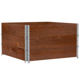 vidaXL Pflanzkasten Braun 100x100 cm Massivholz Kiefer