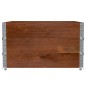 vidaXL Pflanzkasten Braun 100x100 cm Massivholz Kiefer vidaXL Pflanzkasten Braun 100x100 cm Massivholz Kiefer