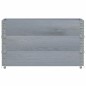 vidaXL Pflanzkasten Grau 100x50 cm Massivholz Kiefer vidaXL Pflanzkasten Grau 100x50 cm Massivholz Kiefer