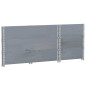 vidaXL Pflanzkasten Grau 100x50 cm Massivholz Kiefer vidaXL Pflanzkasten Grau 100x50 cm Massivholz Kiefer