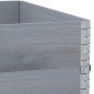 vidaXL Pflanzkasten Grau 100x100 cm Massivholz Kiefer vidaXL Pflanzkasten Grau 100x100 cm Massivholz Kiefer