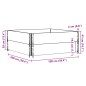 vidaXL Pflanzkasten Grau 100x100 cm Massivholz Kiefer vidaXL Pflanzkasten Grau 100x100 cm Massivholz Kiefer