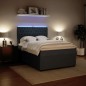 vidaXL Boxspringbett mit Matratze Dunkelgrau 140x200 cm Samt vidaXL Boxspringbett mit Matratze Dunkelgrau 140x200 cm Samt