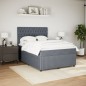 vidaXL Boxspringbett mit Matratze Dunkelgrau 140x200 cm Samt vidaXL Boxspringbett mit Matratze Dunkelgrau 140x200 cm Samt