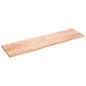 Tischplatte Hellbraun 220x60x4 cm Massivholz Eiche Behandelt Tischplatte Hellbraun 220x60x4 cm Massivholz Eiche Behandelt