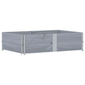vidaXL Pflanzkasten Grau 150x100 cm Massivholz Kiefer