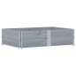vidaXL Pflanzkasten Grau 150x100 cm Massivholz Kiefer vidaXL Pflanzkasten Grau 150x100 cm Massivholz Kiefer