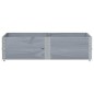 vidaXL Pflanzkasten Grau 150x100 cm Massivholz Kiefer vidaXL Pflanzkasten Grau 150x100 cm Massivholz Kiefer