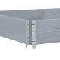 vidaXL Pflanzkasten Grau 150x100 cm Massivholz Kiefer vidaXL Pflanzkasten Grau 150x100 cm Massivholz Kiefer